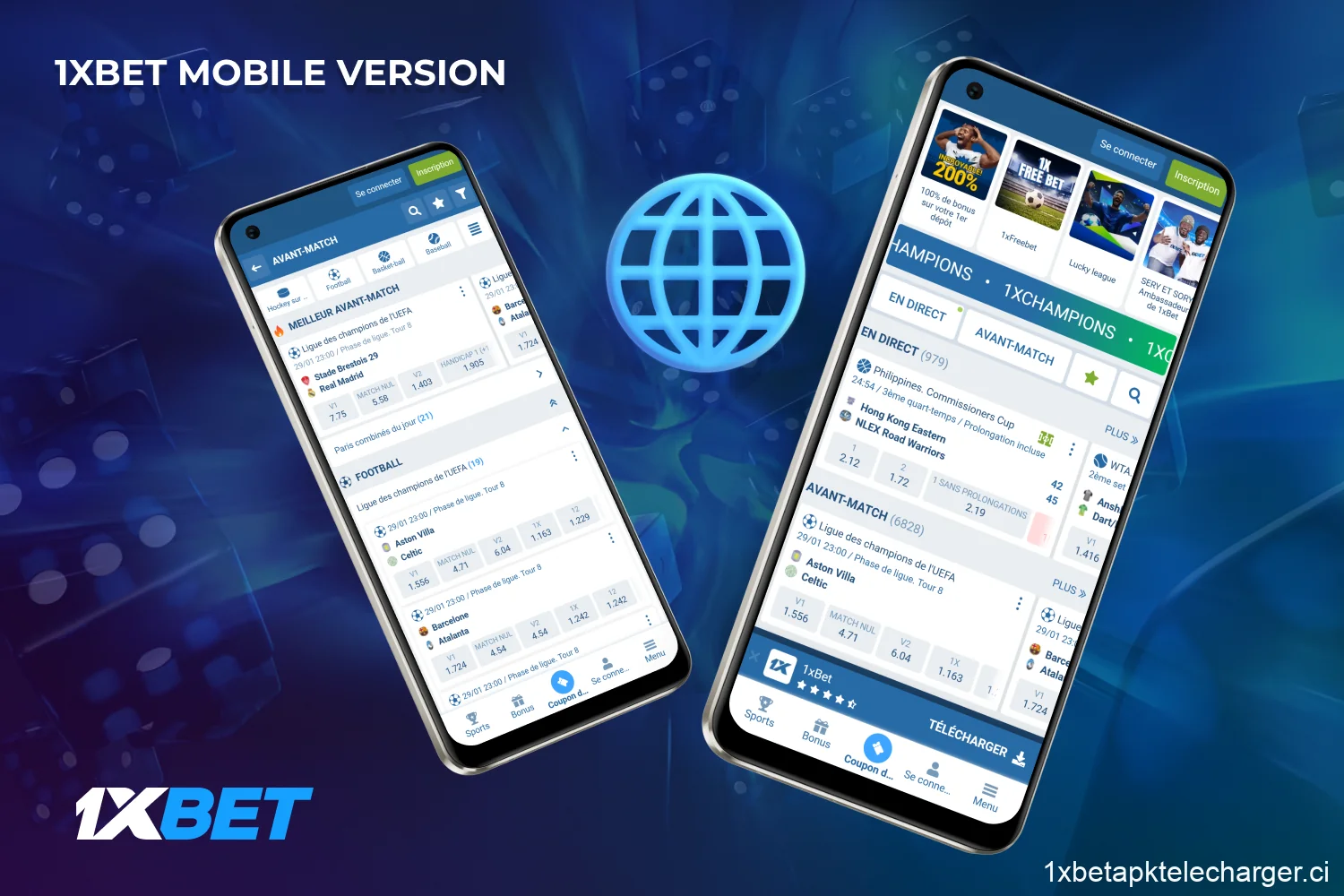 La version mobile de 1xBet fonctionne via le navigateur, ne nécessite pas de téléchargements ni de mises à jour, offrant un accès pratique aux paris et aux jeux sur n'importe quel appareil